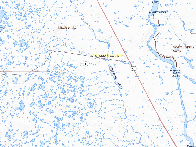 Radar-estimated hail-size map of the storm over Pingree, ND on Jul 2, 2026