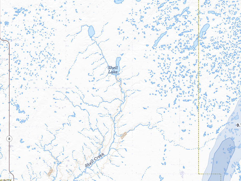 NEXRAD radar-signature map of the hail storm over Plaza, ND on Jun 9, 2026