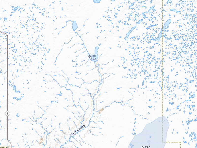 NEXRAD radar-signature map of the hail storm over Plaza, ND on Jul 5, 2026