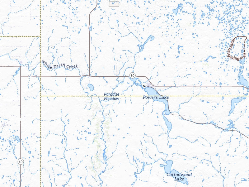 NEXRAD radar-signature map of the hail storm over Powers Lake, ND on Jun 9, 2026