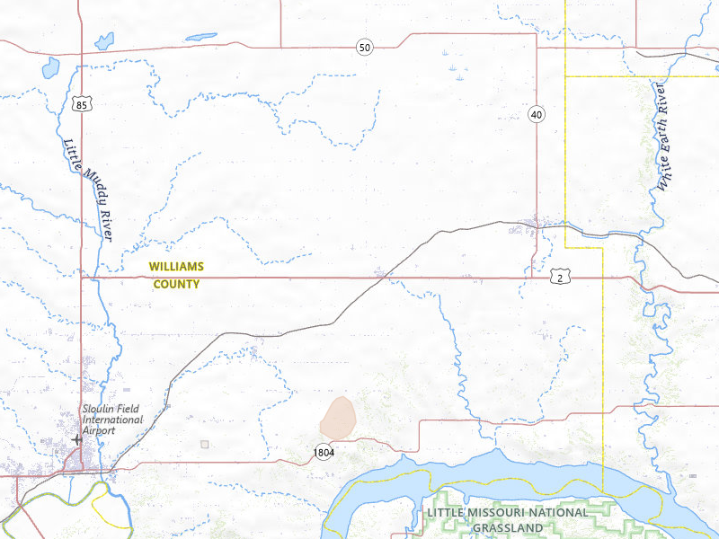 Radar-estimated hail-size map of the storm over Ray, ND on Jun 16, 2026