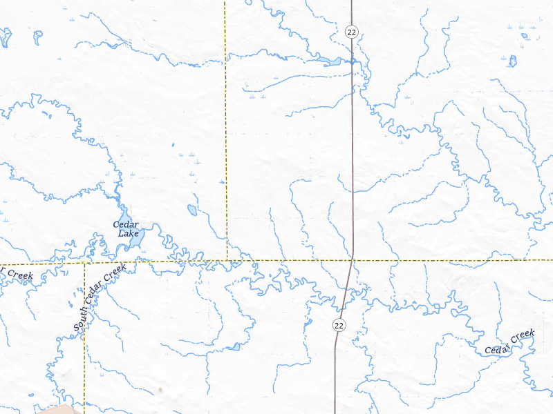 Radar-estimated hail-size map of the storm over Reeder, ND on Jul 1, 2026
