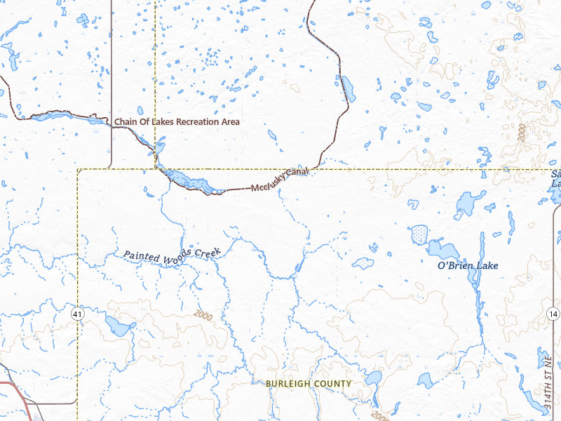 Radar-estimated hail-size map of the storm over Regan, ND on Jul 19, 2026