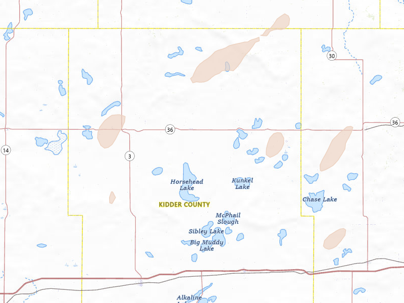 Radar-estimated hail-size map of the storm over Robinson, ND on Jul 2, 2026