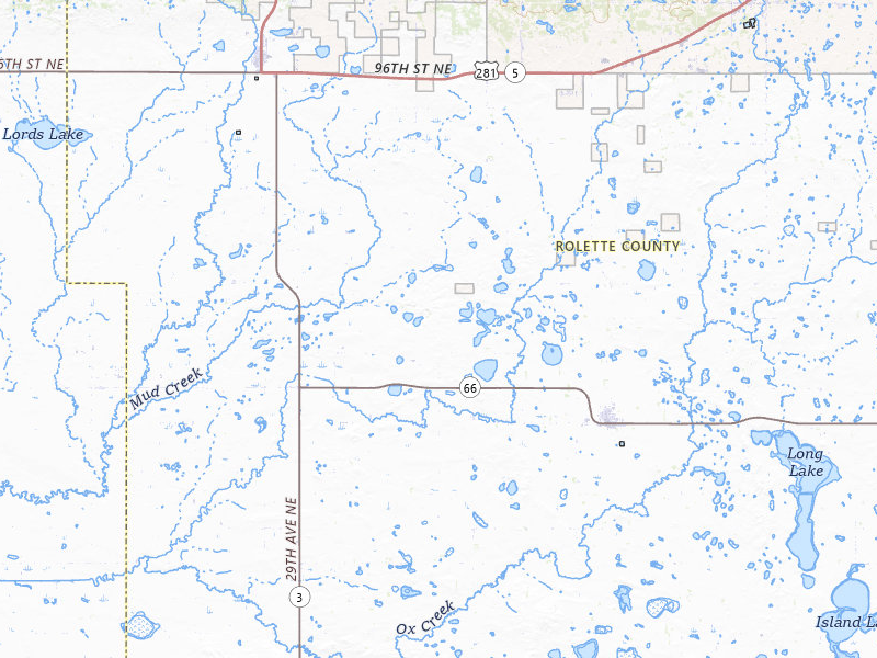 NEXRAD radar-signature map of the hail storm over Rolette, ND on Jun 9, 2026