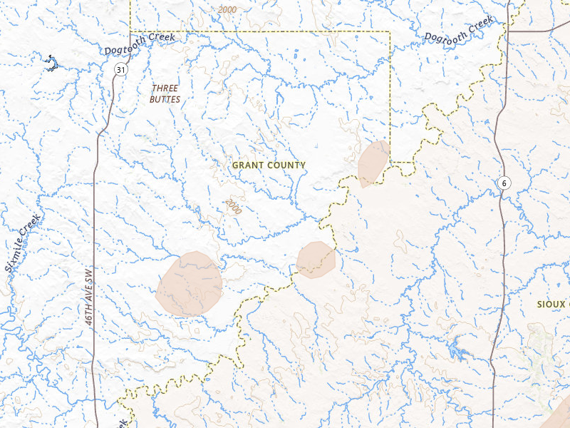 Radar-estimated hail-size map of the storm over Shields, ND on Jun 26, 2026