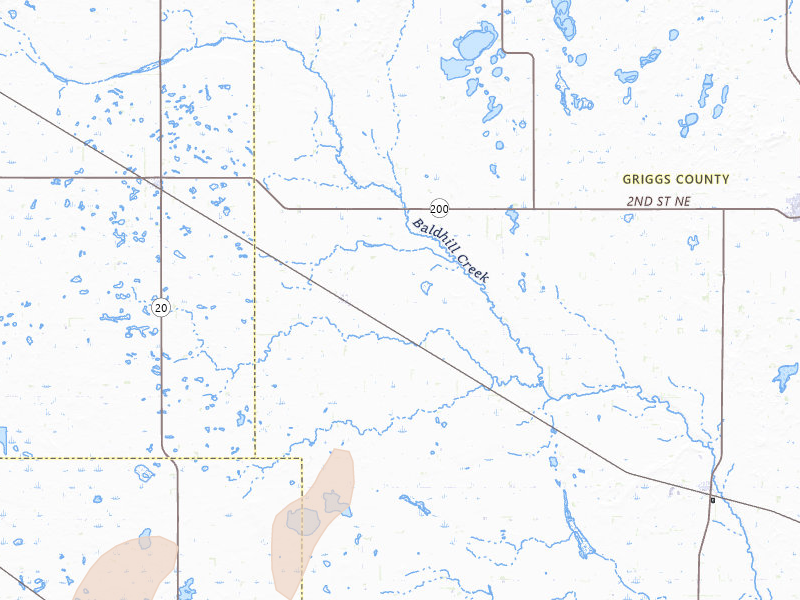 Radar-estimated hail-size map of the storm over Sutton, ND on Jun 29, 2026