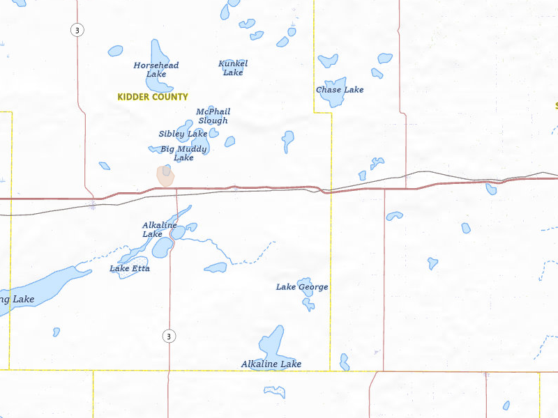 Radar-estimated hail-size map of the storm over Tappen, ND on Jun 27, 2026