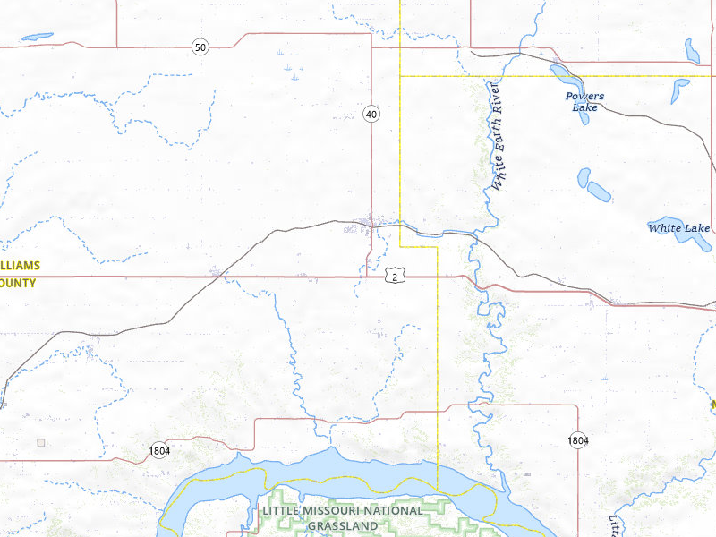 NEXRAD radar-signature map of the hail over Tioga, ND