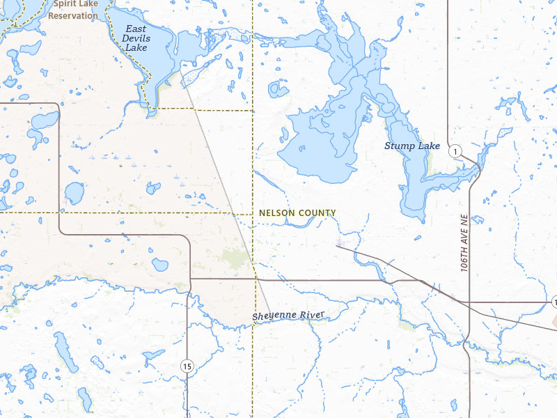 Radar-estimated hail-size map of the storm over Tolna, ND on Jun 29, 2026