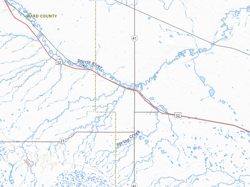 Radar-estimated hail-size map of the storm over Velva, ND on Jul 12, 2026