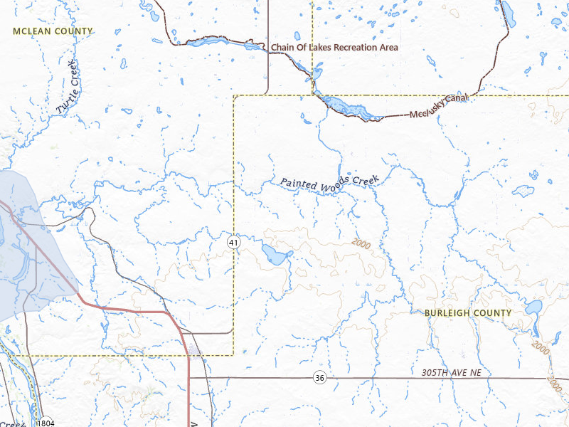 NEXRAD radar-signature map of the hail storm over Wilton, ND on Jul 5, 2026