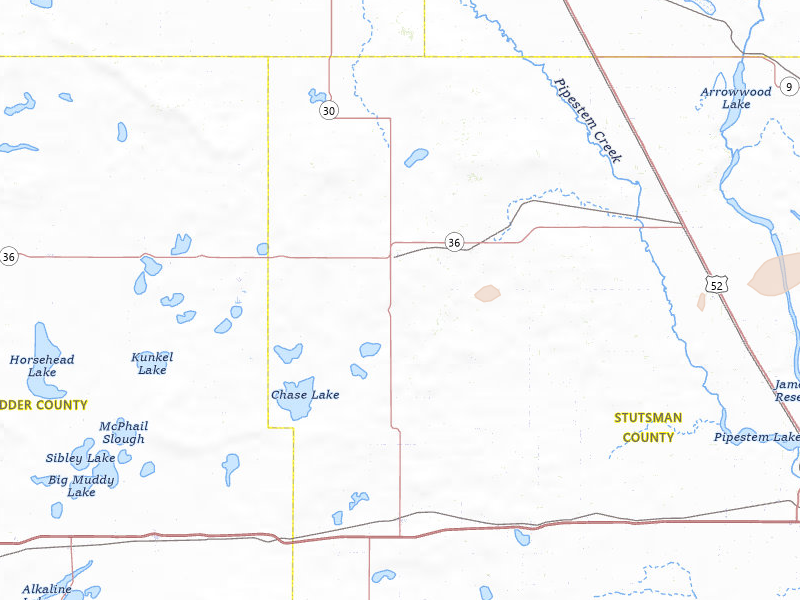 Radar-estimated hail-size map of the storm over Woodworth, ND on Jun 10, 2026