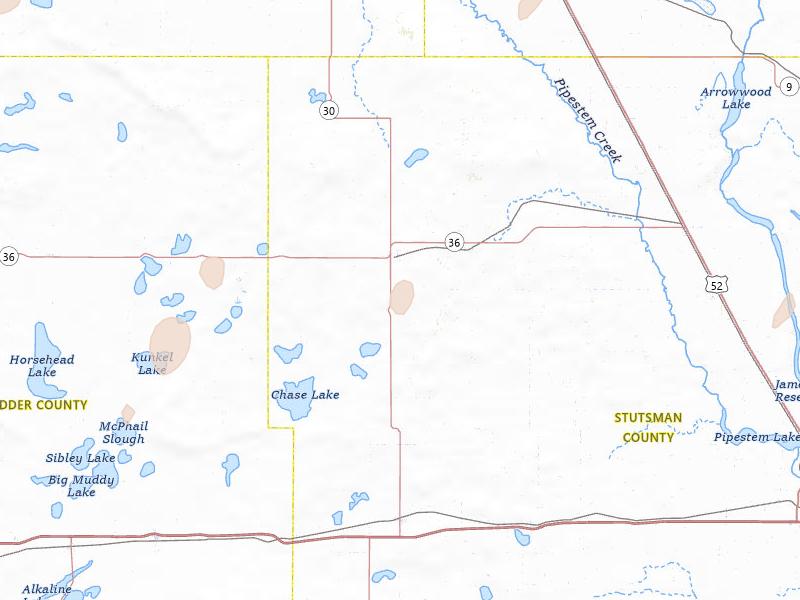 Radar-estimated hail-size map of the storm over Woodworth, ND on Jun 29, 2026