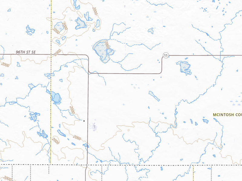 Radar-estimated hail-size map of the storm over Zeeland, ND on Jun 2, 2026