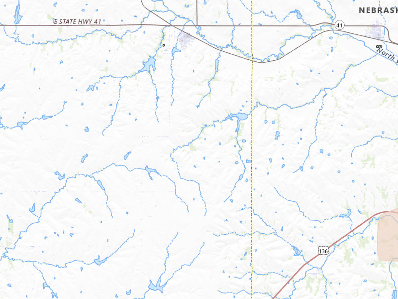 Radar-estimated hail-size map of the storm over Adams, NE on May 17, 2026