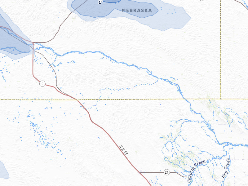 NEXRAD radar-signature map of the hail storm over Anselmo, NE on Jul 30, 2026