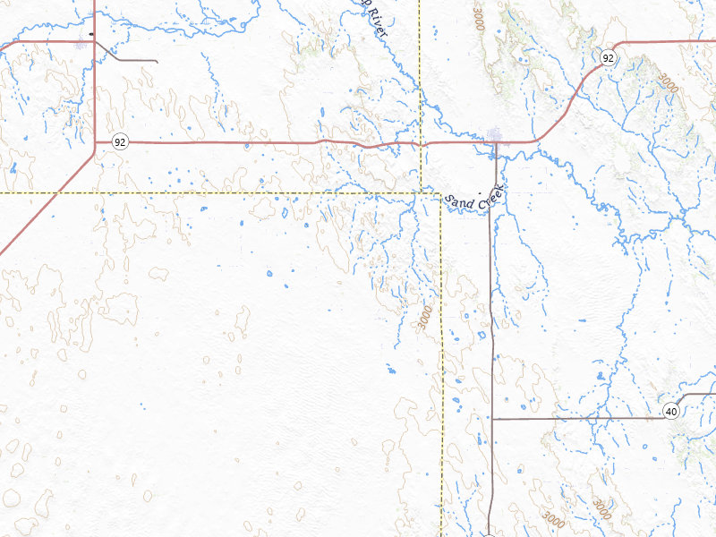 Radar-estimated hail-size map of the storm over Arnold, NE on May 16, 2026