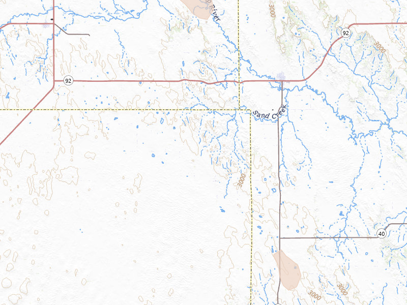 Radar-estimated hail-size map of the storm over Arnold, NE on May 30, 2026