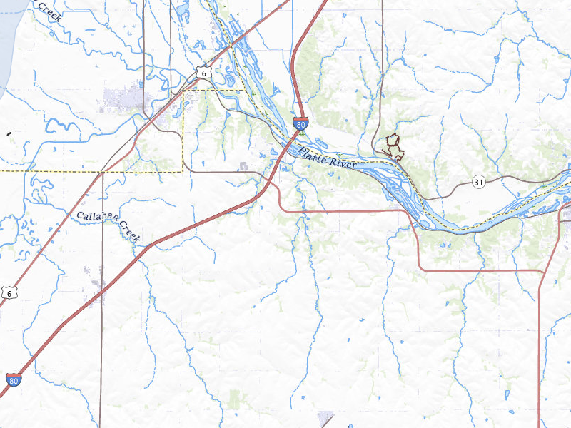 NEXRAD radar-signature map of the hail storm over Ashland, NE on Jul 1, 2026