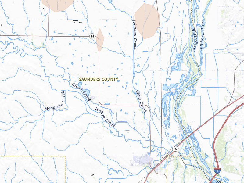 Radar-estimated hail-size map of the storm over Ashland, NE on Jul 30, 2026