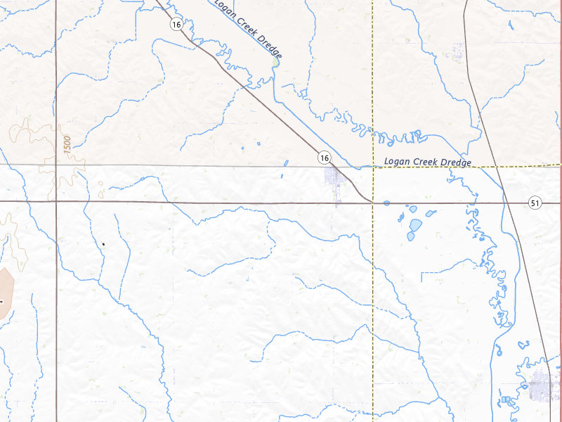 Radar-estimated hail-size map of the storm over Bancroft, NE on Jun 9, 2026