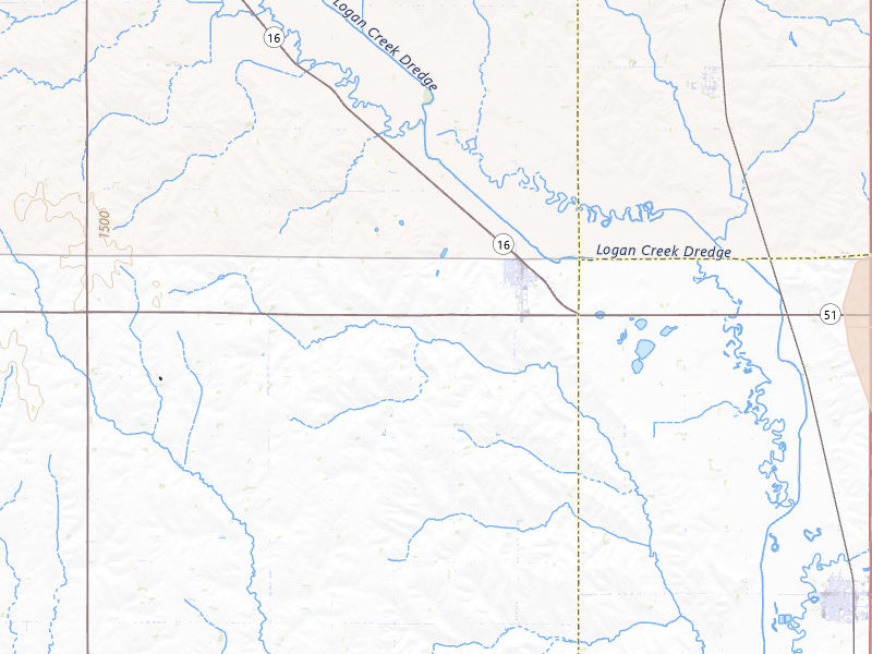 Radar-estimated hail-size map of the storm over Bancroft, NE on Jul 8, 2026