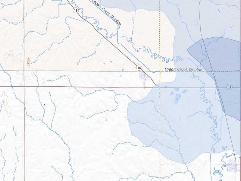 NEXRAD radar-signature map of the hail storm over Bancroft, NE on Jul 8, 2026