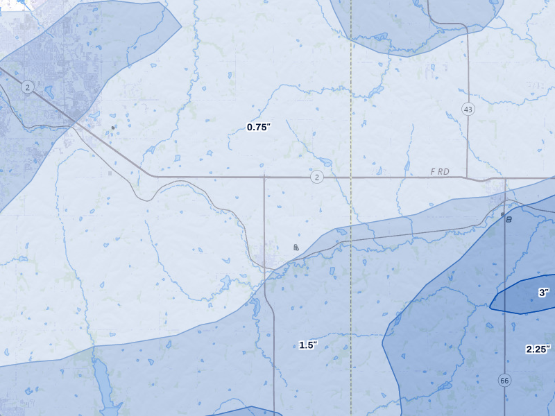 NEXRAD radar-signature map of the hail storm over Bennet, NE on Jul 3, 2026