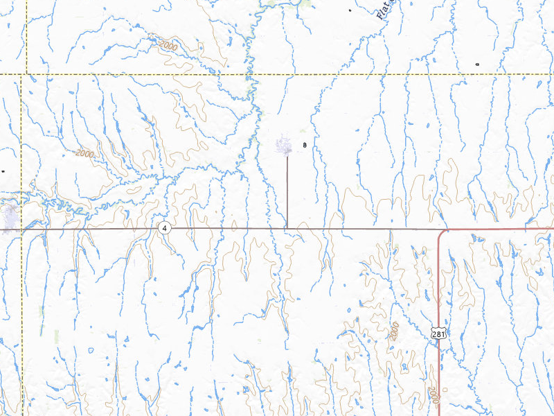 NEXRAD radar-signature map of the hail storm over Bladen, NE on Jul 3, 2026