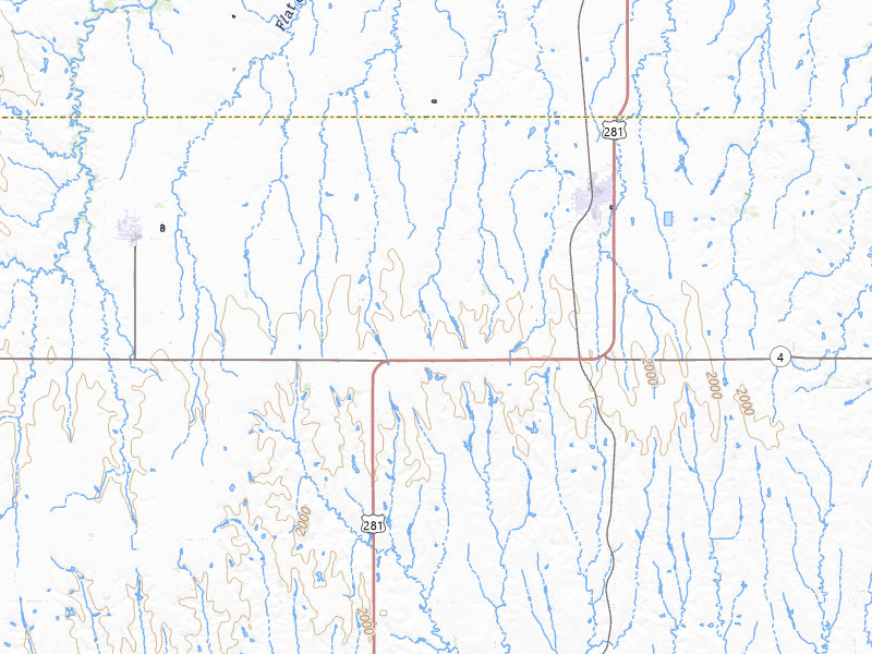 Radar-estimated hail-size map of the storm over Blue Hill, NE on Jul 27, 2026