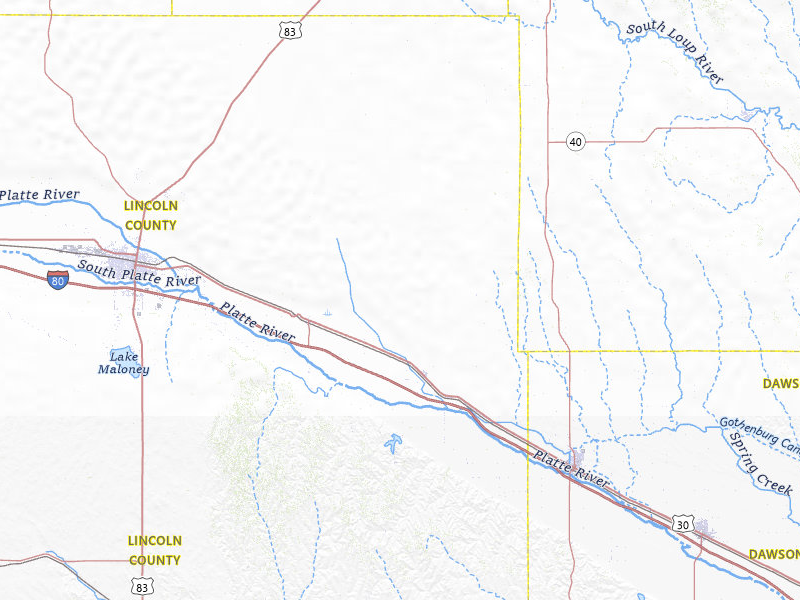 NEXRAD radar-signature map of the hail storm over Brady, NE on Jun 8, 2026
