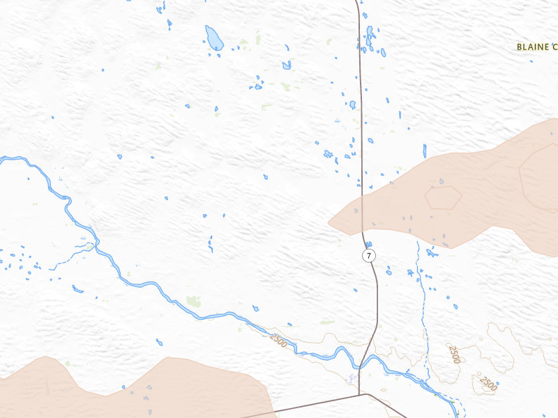 Radar-estimated hail-size map of the storm over Brewster, NE on Jun 12, 2026