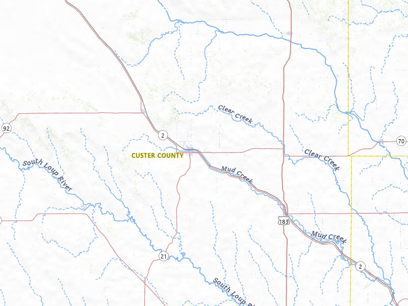 Radar-estimated hail-size map of the storm over Broken Bow, NE on May 29, 2026