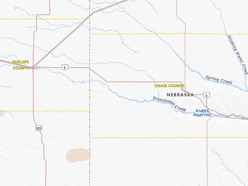 Radar-estimated hail-size map of the storm over Champion, NE on Jul 3, 2026