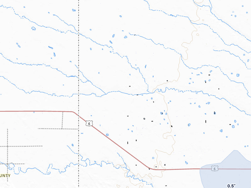 NEXRAD radar-signature map of the hail storm over Champion, NE on Jul 3, 2026