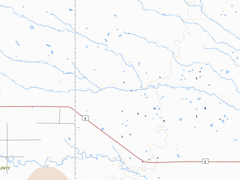 Radar-estimated hail-size map of the storm over Champion, NE on Jul 9, 2026