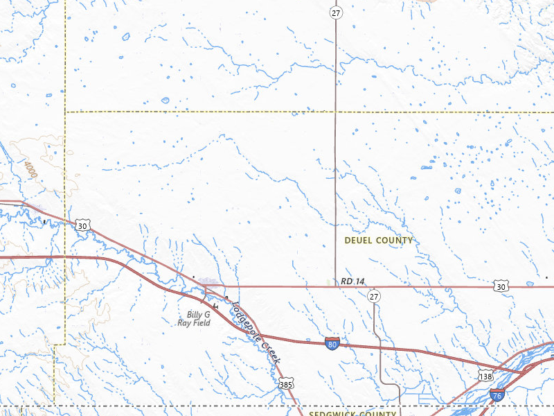 Radar-estimated hail-size map of the storm over Chappell, NE on Jul 21, 2026