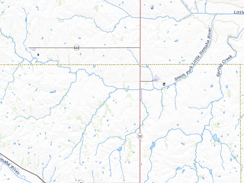 Radar-estimated hail-size map of the storm over Cook, NE on May 17, 2026
