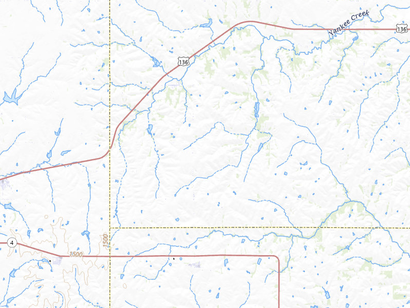 Radar-estimated hail-size map of the storm over Crab Orchard, NE on Mar 5, 2026