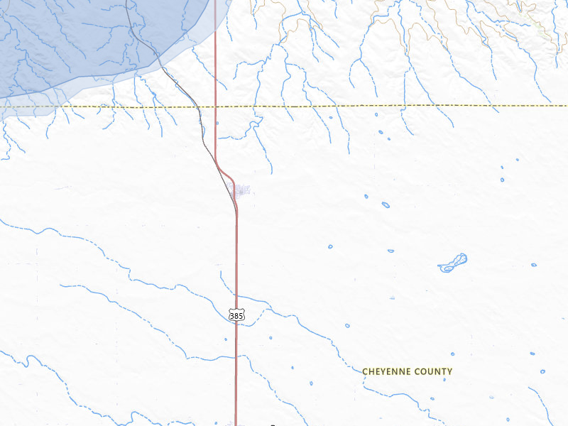 NEXRAD radar-signature map of the hail storm over Dalton, NE on May 29, 2026