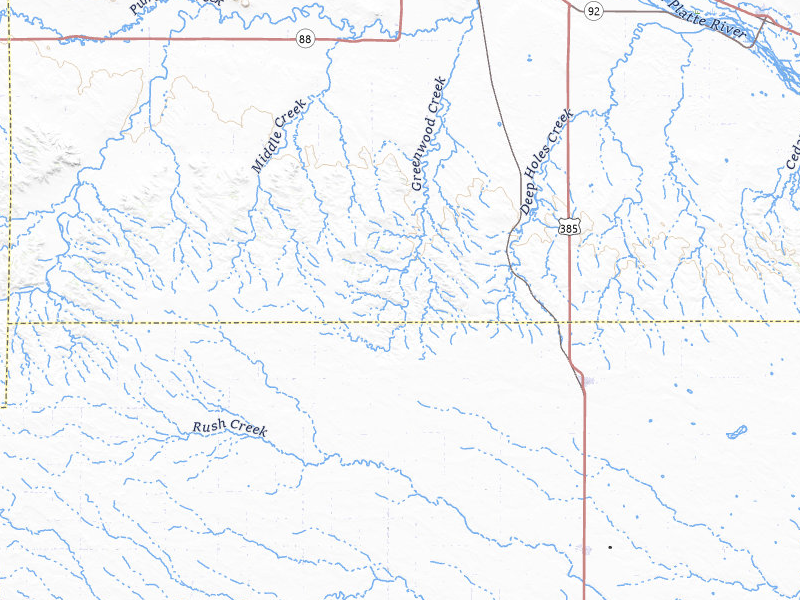 Radar-estimated hail-size map of the storm over Dalton, NE on Jul 1, 2026