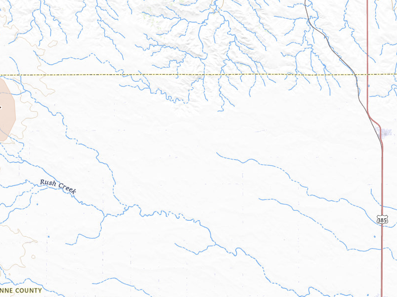 Radar-estimated hail-size map of the storm over Dalton, NE on Jul 6, 2026