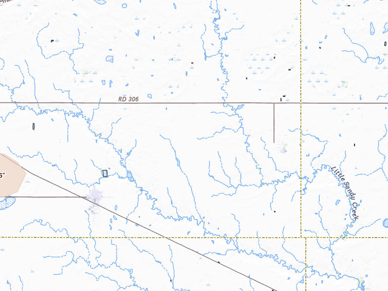 Radar-estimated hail-size map of the storm over Edgar, NE on Jul 8, 2026