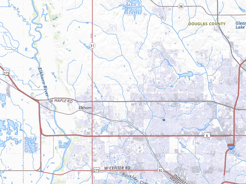 NEXRAD radar-signature map of the hail storm over Elkhorn, NE on May 16, 2026