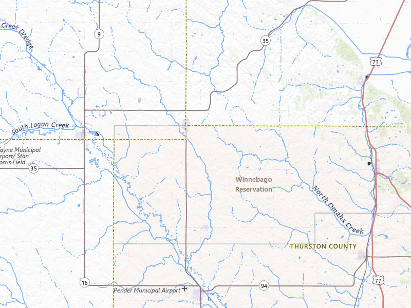 Radar-estimated hail-size map of the storm over Emerson, NE on Jun 30, 2026
