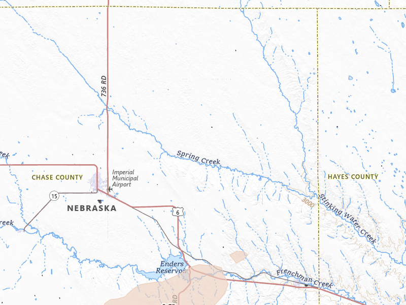 Radar-estimated hail-size map of the storm over Enders, NE on Jun 22, 2026