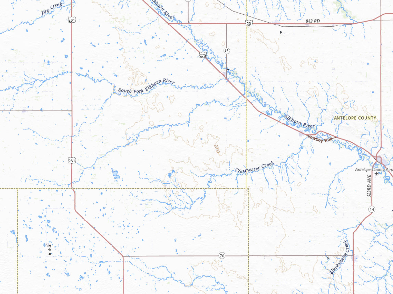 NEXRAD radar-signature map of the hail storm over Ewing, NE on Sep 1, 2026