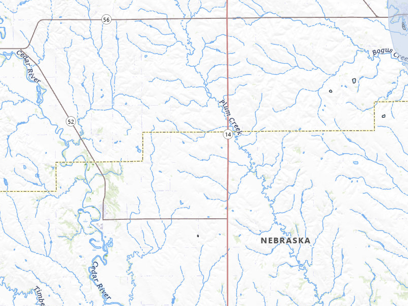 NEXRAD radar-signature map of the hail storm over Fullerton, NE on May 16, 2026