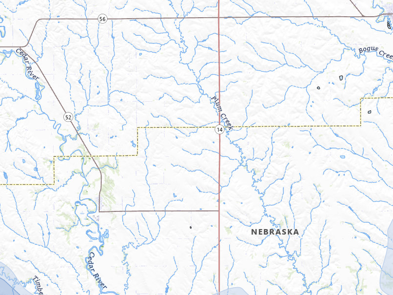 NEXRAD radar-signature map of the hail storm over Fullerton, NE on Jul 8, 2026
